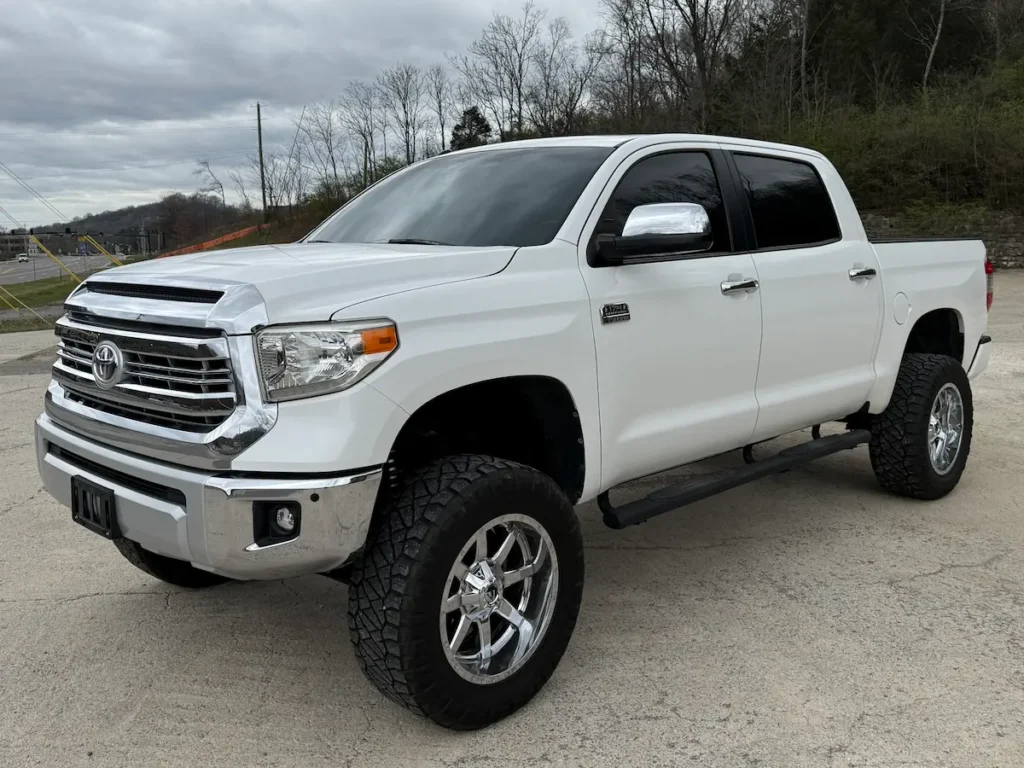 White 2014 Toyota Tundra 1794 Edition front three-quarter exterior view