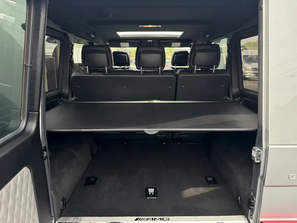 2018 Mercedes-Benz G63 AMG cargo space with rear seats upright
