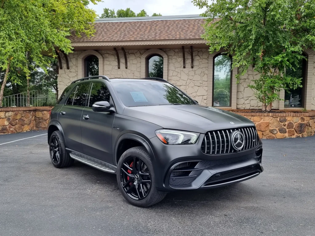 2021 Mercedes-Benz GLE 63S in matte black finish parked at AutoPro Nashville
