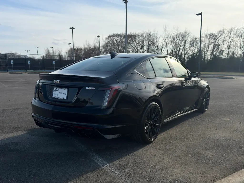 2023 Cadillac CT5-V Blackwing rear exterior, used four-door performance car