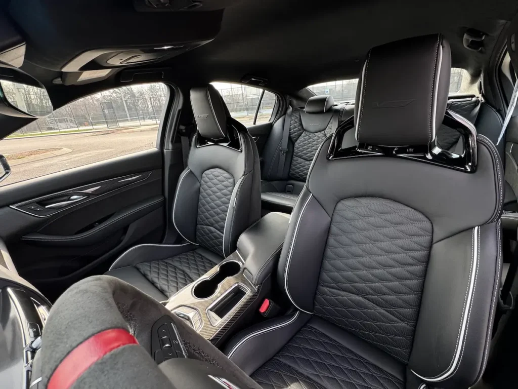 2023 Cadillac CT5-V Blackwing interior with sport seats and premium cabin