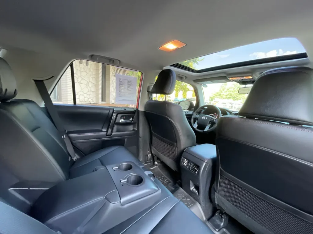 2023 Toyota 4Runner TRD Pro rear seat interior view