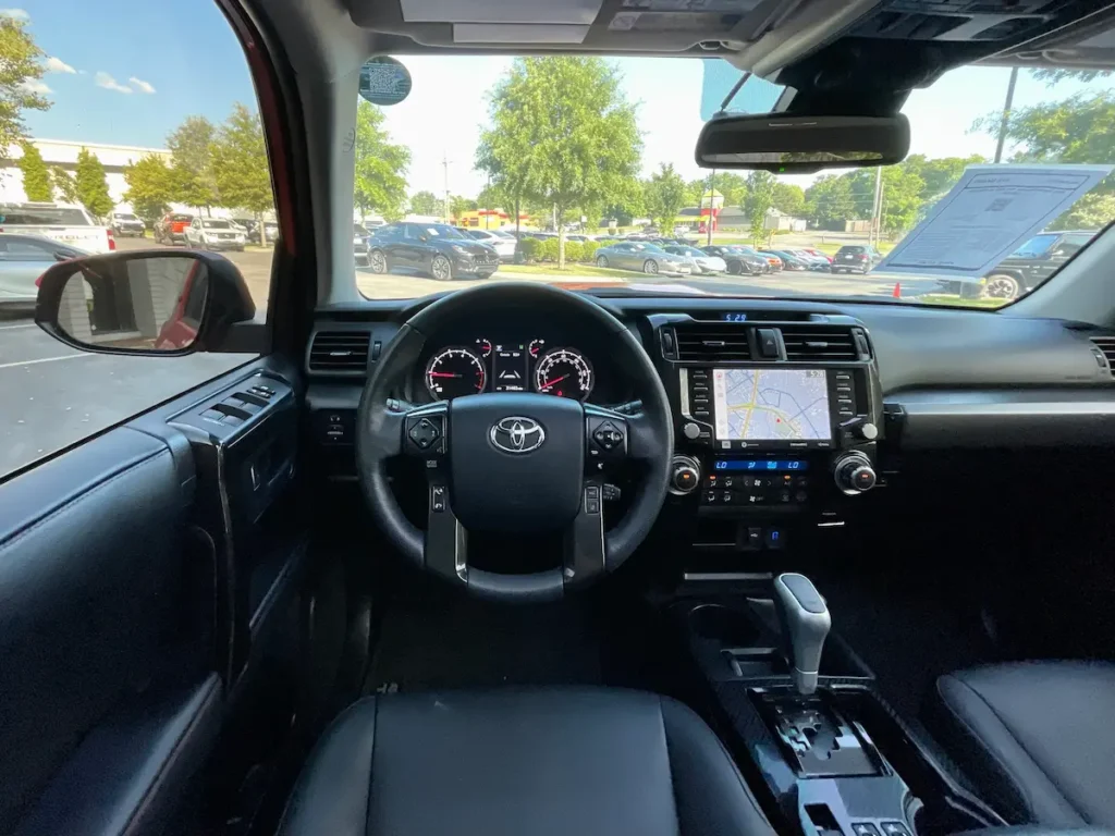 2023 Toyota 4Runner TRD Pro interior dashboard and steering wheel