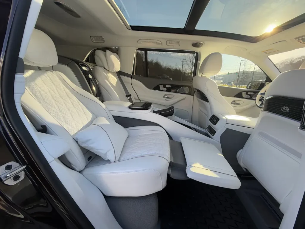 Mercedes-Maybach GLS 600 reclining rear seats luxury interior