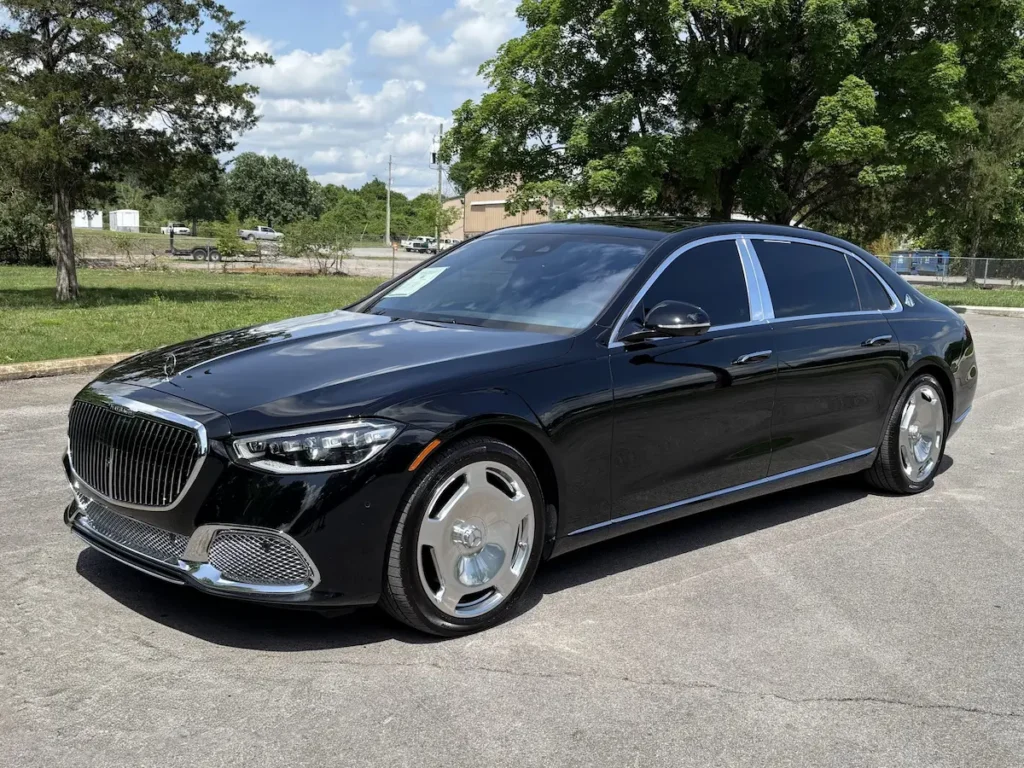 2024 Mercedes-Benz S 580 black exterior front angle luxury sedan