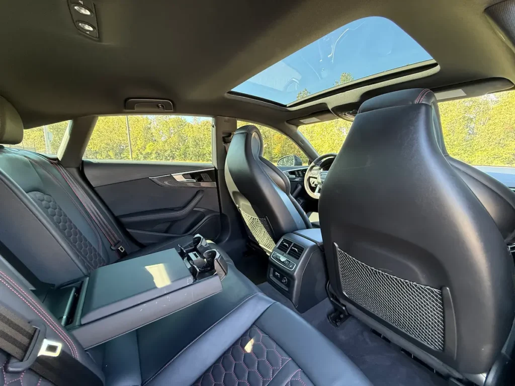 2025 Audi RS5 rear seats, luxury performance car passenger space