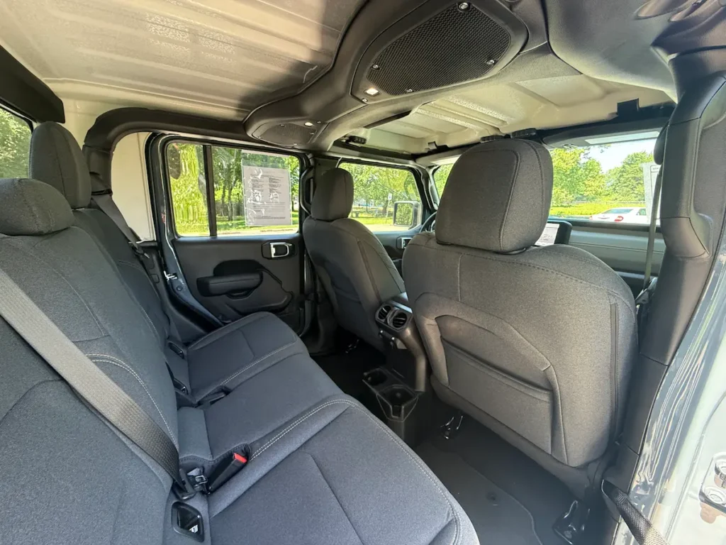 2025 Jeep Gladiator Nighthawk rear passenger interior