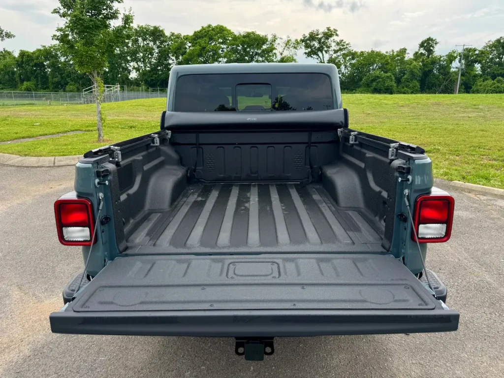 Open truck bed of 2025 Jeep Gladiator Nighthawk