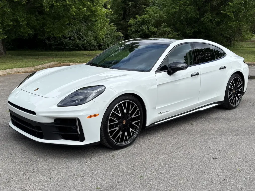 2025 Porsche Panamera white front exterior, luxury performance sedan example
