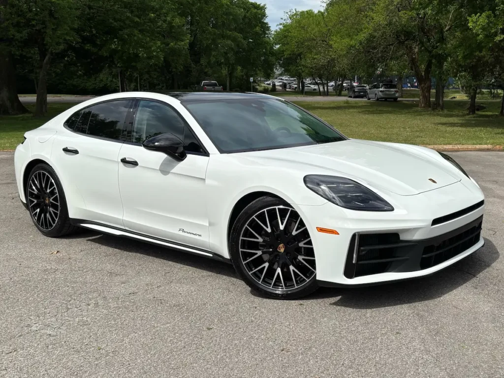 2025 Porsche Panamera white front exterior luxury performance sedan