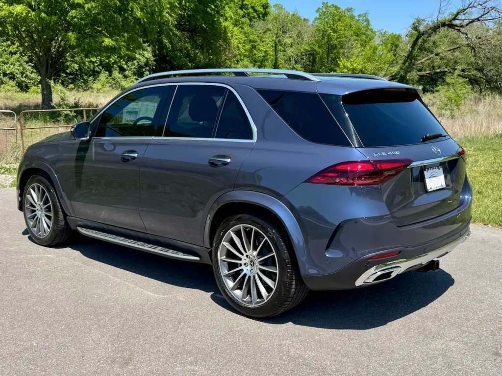 2026 Mercedes-Benz GLE 450 blue rear exterior luxury SUV