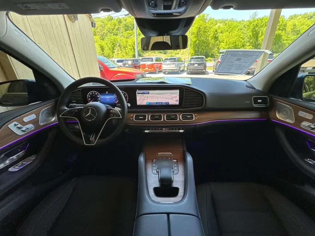 2026 Mercedes-Benz GLE 450 front cabin with luxury SUV dashboard