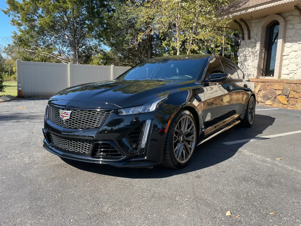 Black Cadillac CT5-V Blackwing parked at AutoPro Nashville