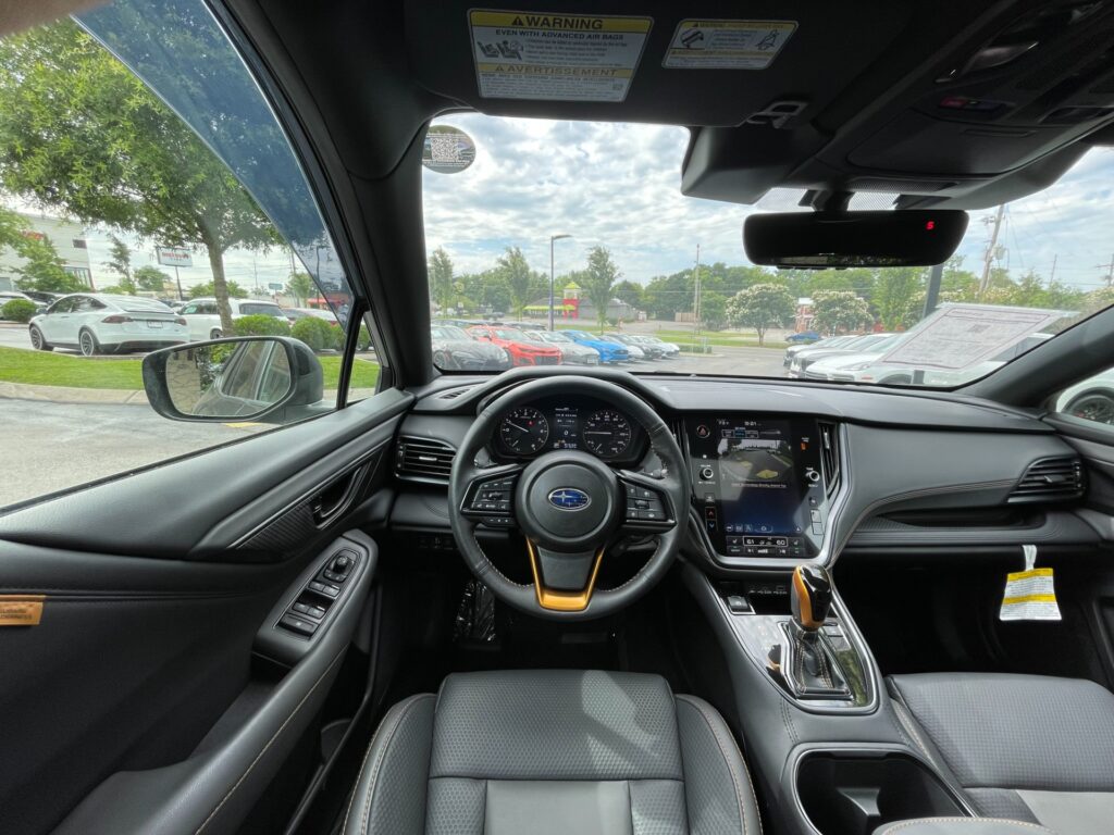 Close-up view of the 2024 Subaru Outback Wilderness interior at AutoPro Nashville.