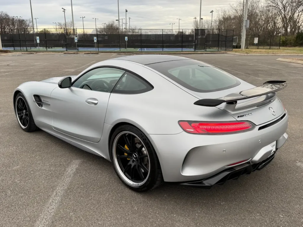 2018 Mercedes-Benz AMG GT R rear exterior with fixed wing