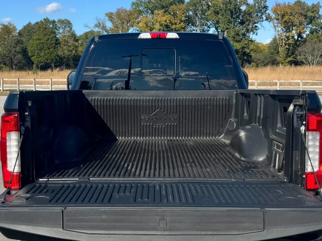 2019 Ford F-250 Super Duty truck bed with liner
