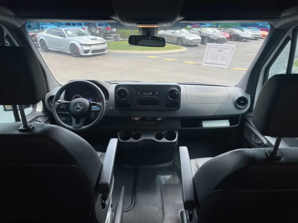 Mercedes-Benz Sprinter 2500 interior dashboard and steering wheel