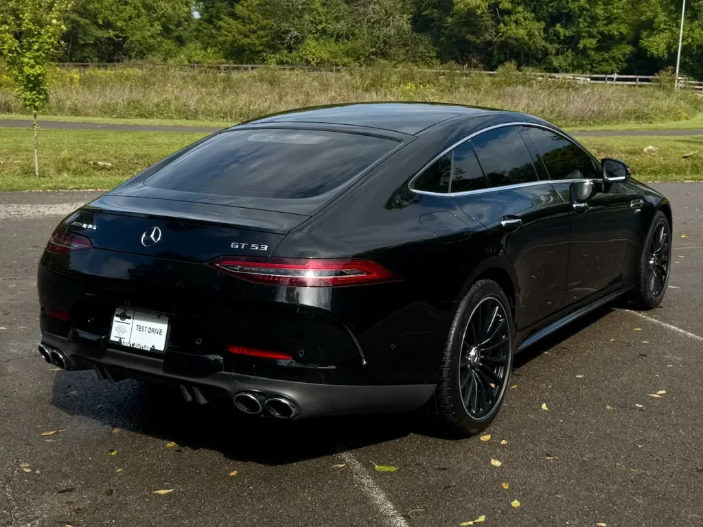 Mercedes-AMG GT 53 4-Door Coupe rear view with LED taillights