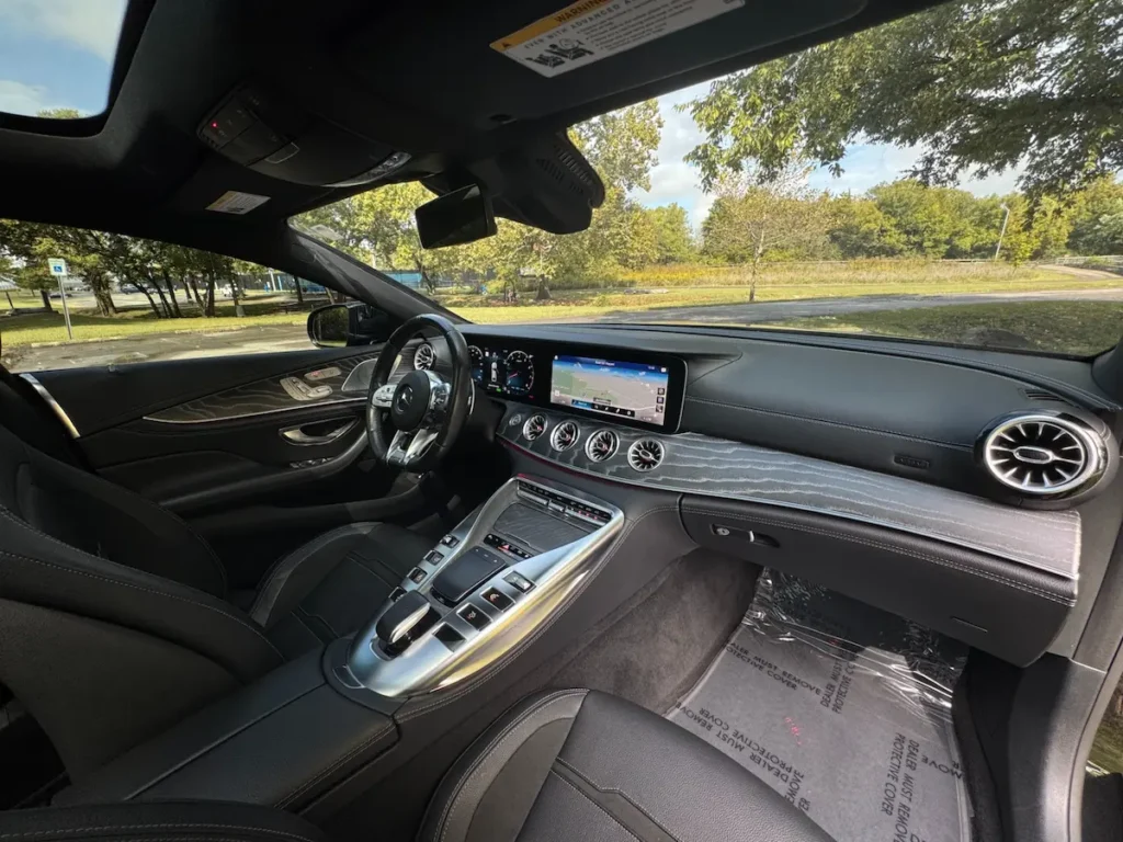 Mercedes-AMG GT 53 4-Door Coupe interior dashboard and MBUX system