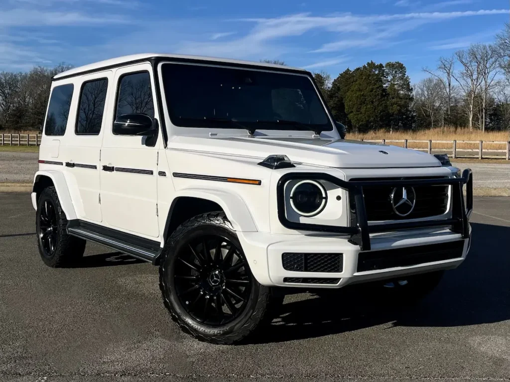 Used 2021 Mercedes-Benz G 550 AMG Line front three-quarter view in Brentwood TN