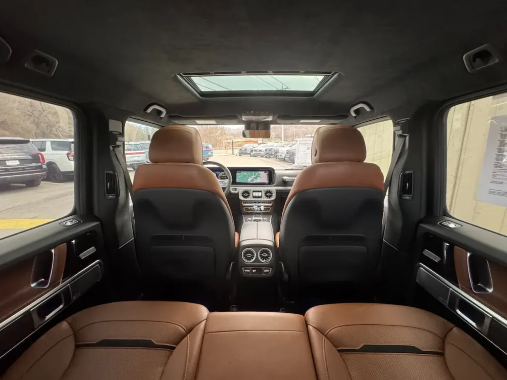 Rear leather seats in 2021 Mercedes-Benz G 63 AMG G Manufaktur interior