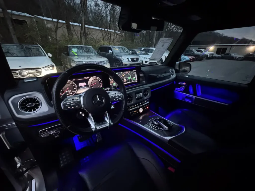 2021 Mercedes-Benz G 63 AMG interior with ambient lighting