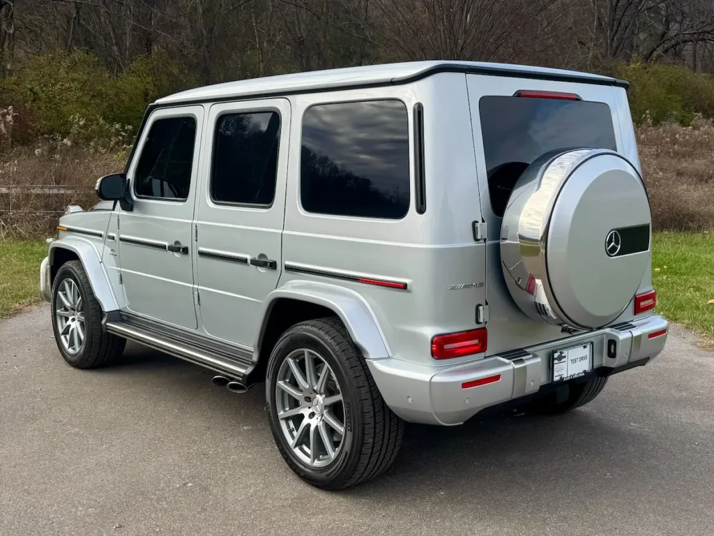 2021 Mercedes-Benz G 63 AMG rear exterior with spare tire