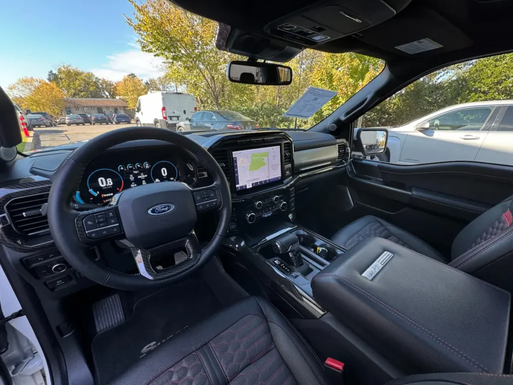 2023 Ford F-150 Shelby Super Snake interior driver cockpit