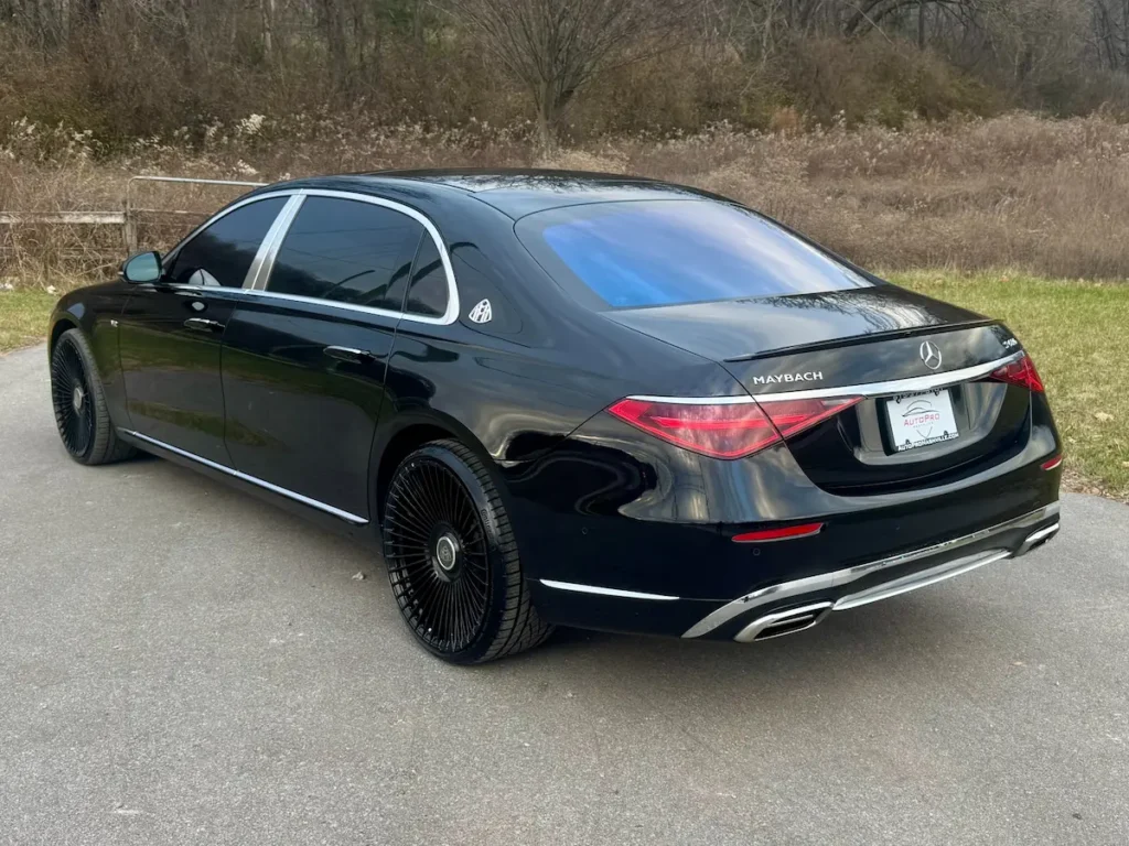 2023 Mercedes-Benz Maybach S 680 rear exterior with Maybach badging