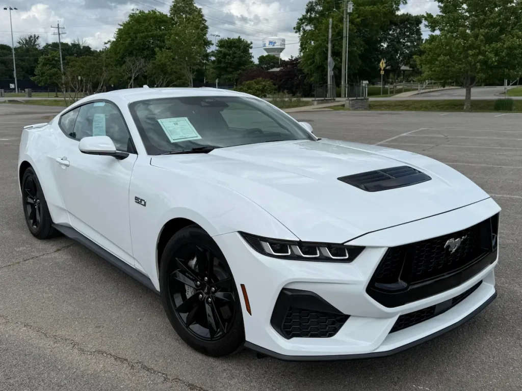 Used 2024 Ford Mustang GT in white — front view