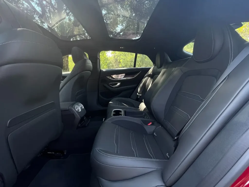 Mercedes-AMG GT 43 rear seats with premium leather upholstery
