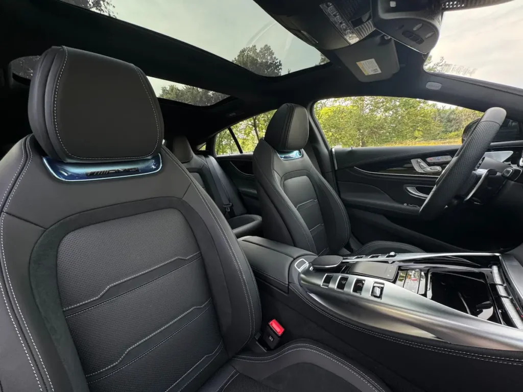 Mercedes-AMG GT 4-Door Coupe AMG sport seats and center console