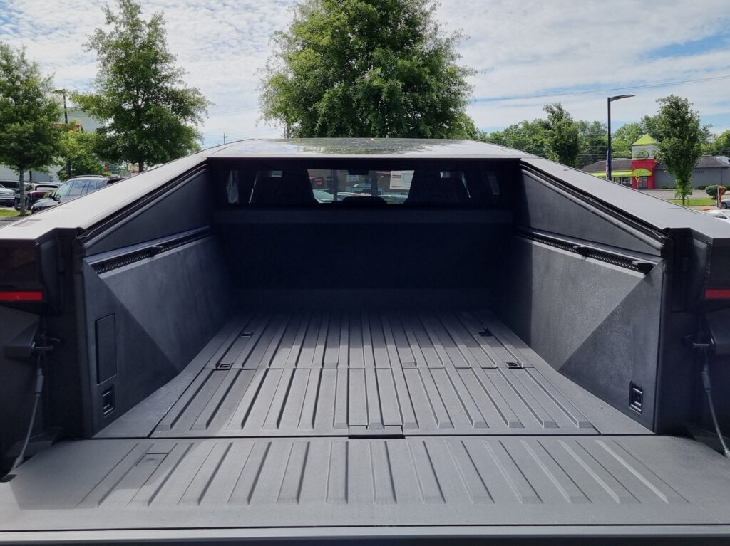 Pre-owned Tesla Cybertruck Foundation Series truck bed at AutoPro Nashville.