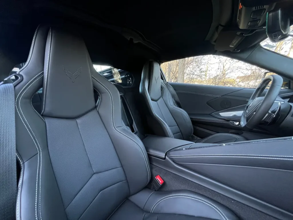 Chevrolet Corvette Z06 interior sport seats and cockpit layout
