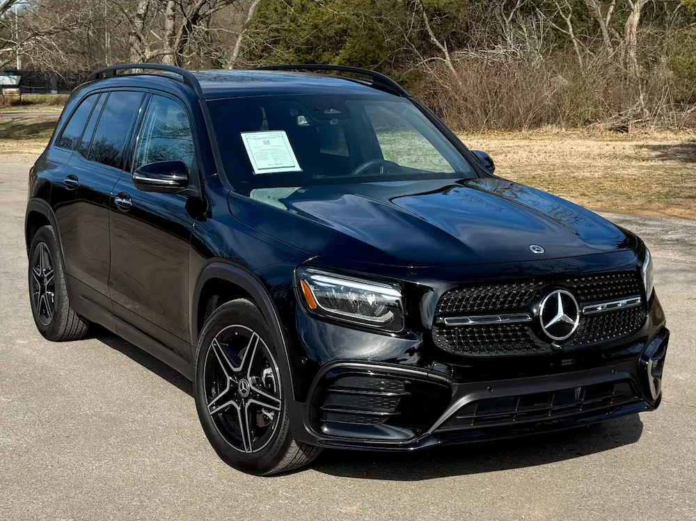 2025 Mercedes-Benz GLB 250 with AMG Night Package and Burmester sound system.
