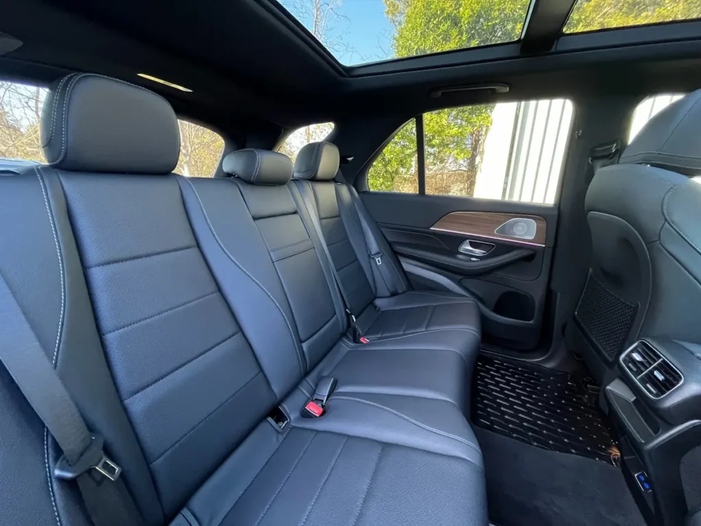 Mercedes-Benz GLE 450 rear seats with premium leather upholstery